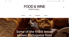 Desktop Screenshot of foodandwineportugal.com